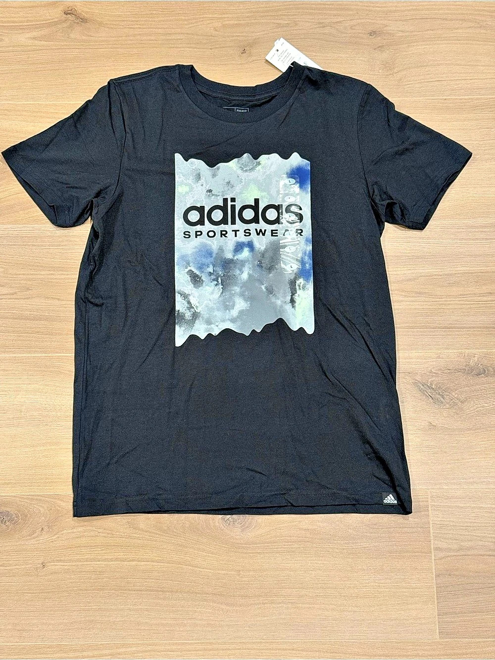 adidas Sportswear Graphic Tee in Black Large NWT